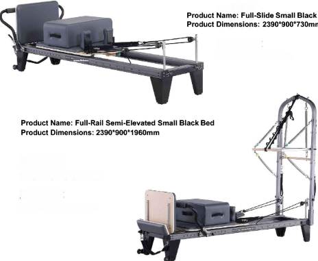 Full-Rail Semi-Elevated Small Black Bed